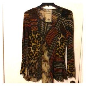 Multi colored fall shirt